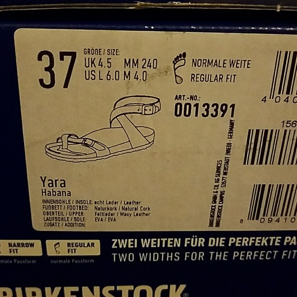 NEW BIRKENSTOCK YARA SANDAL OILED LEATHER HABANA - Picture 4 of 4